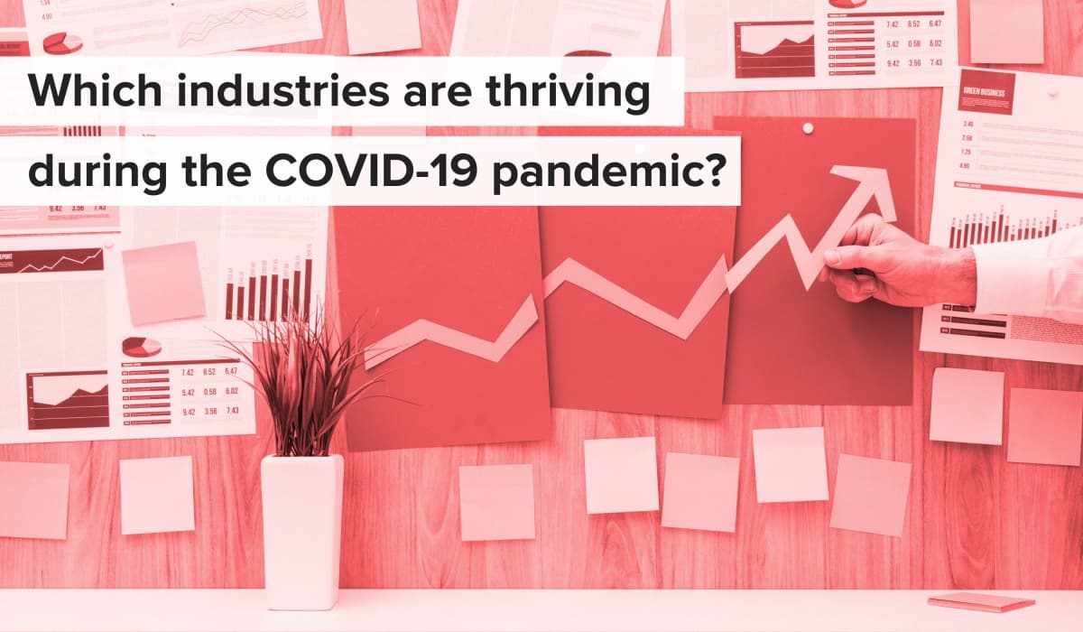 Which industries are thriving during the COVID-19 pandemic?
