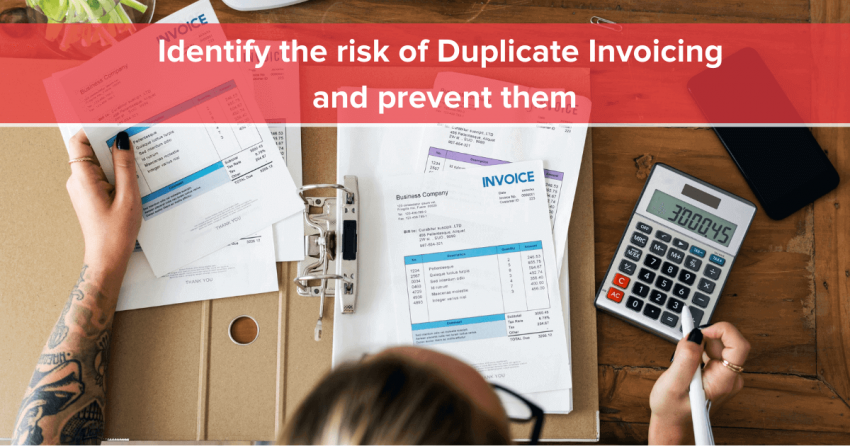 Identify risk of duplicate invoicing